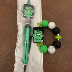 Halloween Hocus Pocus Tumbler Bracelet and Pen Set